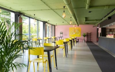 Breakfast available at Urban Hotel The Golden Stork.