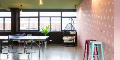 Coworking space at Urban Hotel The Golden Stork.
