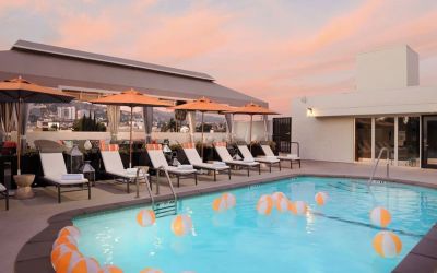 Refreshing outdoor pool at Le Parc At Melrose.