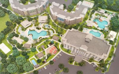 Aerial view of Holiday Inn Express & Suites S Lake Buena Vista.