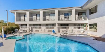 Refreshing outdoor pool at Spark By Hilton Fountain Hills Scottsdale.
