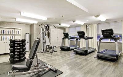 Fully equipped fitness center at The Park Hotel London.