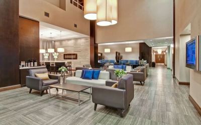 Stylish and comfortable lobby lounge perfect for co-working at The Park Hotel London.