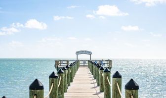Pier and beach walk at Islander Resort Oceanside.