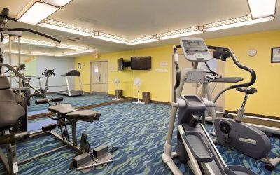 Well equipped fitness center at Best Western North Bay.