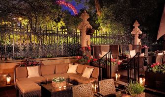 Hotel terrace at The Royal Horseguards Hotel.