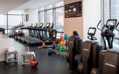 Fitness center available at Courtyard By Marriott New York Manhattan/Central Park.