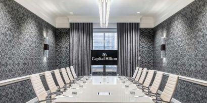 Professional meeting room at Capital Hilton.