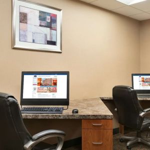 Business center at Hampton Inn New York - LaGuardia Airport.