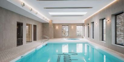 Indoor pool at Graduate By Hilton Cambridge.