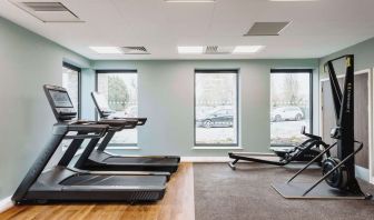 Fitness center at Graduate By Hilton Cambridge.