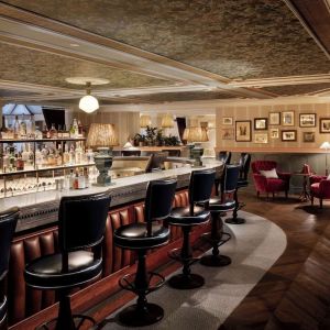 Hotel bar at Graduate By Hilton Cambridge.