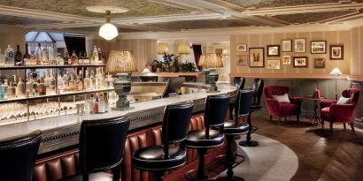 Hotel bar at Graduate By Hilton Cambridge.