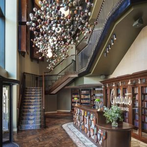 Lobby entrance at Graduate By Hilton Cambridge.