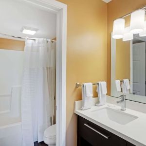 Guest bathroom at MainStay Suites Mt. Laurel - Philadelphia.