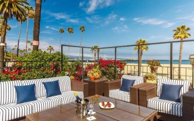 Outdoor furniture available at Hotel Milo.