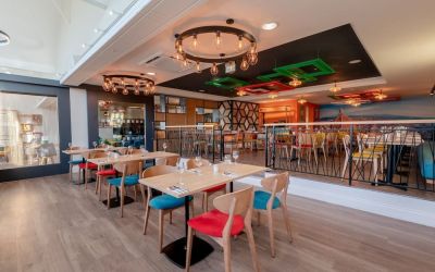 Dining area at Holiday Inn Leicester-Wigston.