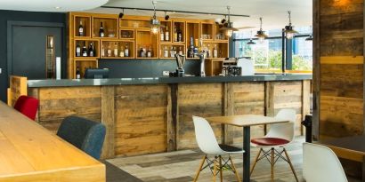 Hotel bar at ibis Leicester City.