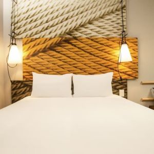 King bed at ibis Leicester City.