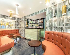 Hotel bar at Mercure London Paddington Hotel.