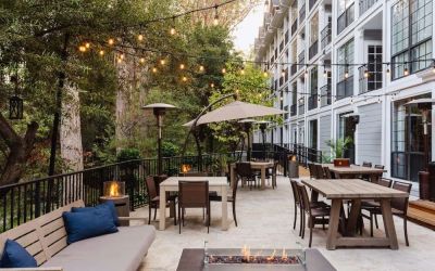 Terrace perfect for coworking at The Inn At Saratoga, Tapestry Collection By Hilton.