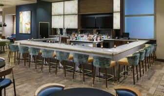 Hotel bar at Hilton Garden Inn Sunnyvale.