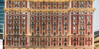 Hotel exterior at The Knickerbocker Hotel.