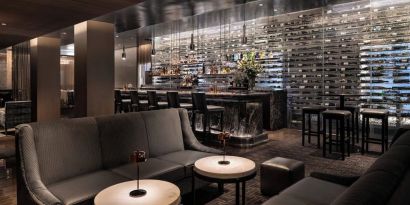 Hotel bar at The Knickerbocker Hotel.