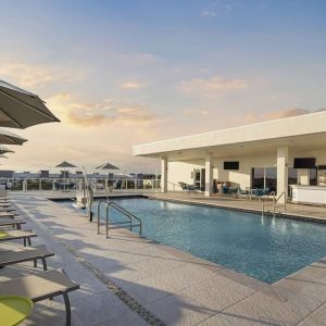 Refreshing outdoor pool at Courtyard Delray Beach.
