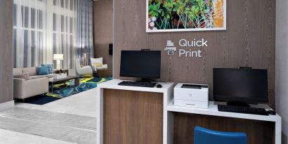 Business center available at Courtyard Delray Beach.
