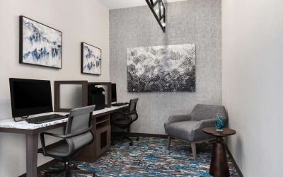 Business center available at Homewood Suites By Hilton Nashville.