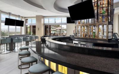 Hotel bar at Marriott Del Mar.