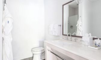 Guest bathroom at Parrot Key Hotel & Villas.