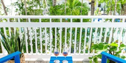 Day rooms with balcony at Parrot Key Hotel & Villas.