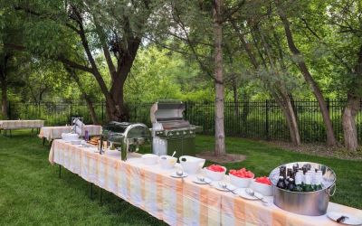 Grill and picnic area at Residence Inn By Marriott Provo.