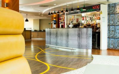 Hotel bar at ibis Styles Birmingham NEC.