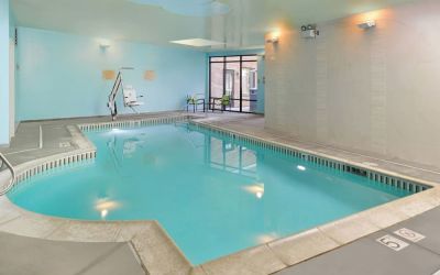 Refreshing indoor pool at SpringHill Suites By Marriott Irvine John Wayne Airport/Orange County.