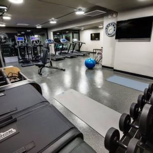 Fitness center at Moxy Phoenix Tempe/ASU Area.