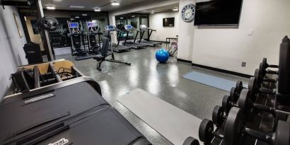 Fitness center at Moxy Phoenix Tempe/ASU Area.