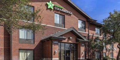 Hotel exterior at Extended Stay America.