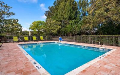 Outdoor pool at Extended Stay America.