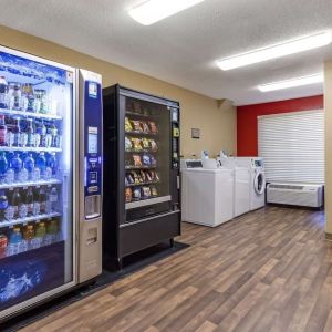 Snack bar and vending machine at Extended Stay America.
