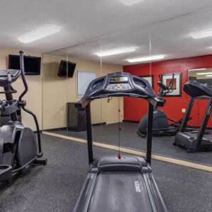 Fitness center at Extended Stay America.