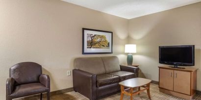 TV lounge at Extended Stay America.