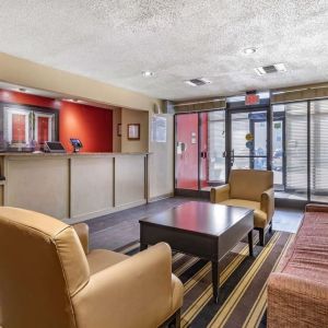 Lounge seating at Extended Stay America.