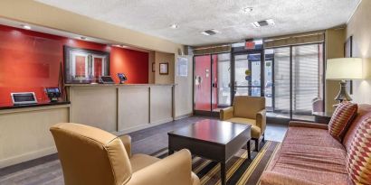 Lounge seating at Extended Stay America.
