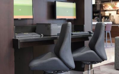 Business center available at Courtyard By Marriott Dallas DFW Airport North/Irving.