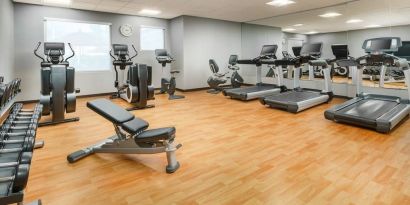 Fitness center at Hyatt HOUSE Fort Lauderdale Airport-South & Cruise Port.
