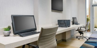 Business center available at Hyatt HOUSE Fort Lauderdale Airport-South & Cruise Port.