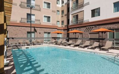 Refreshing outdoor pool at Courtyard By Marriott Fort Worth Historic Stockyards.